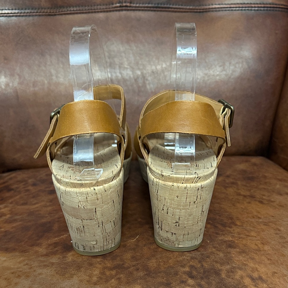 Kork-Ease Brown Wedge Sandals - Picture 6 of 12